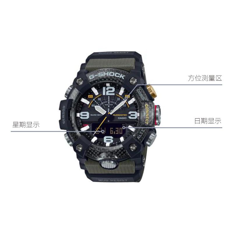 CASIO Men MASTER OF G-LAND Series Black Watch GG-B100-1A3PR GG-B100-1A3PR