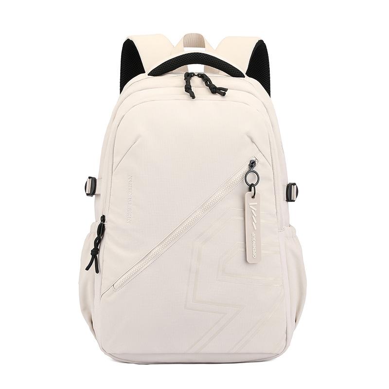 Large capacity simple travel backpacks geometric print nylon waterproof school bag foy Teenage boy laptop backpack bookbag
