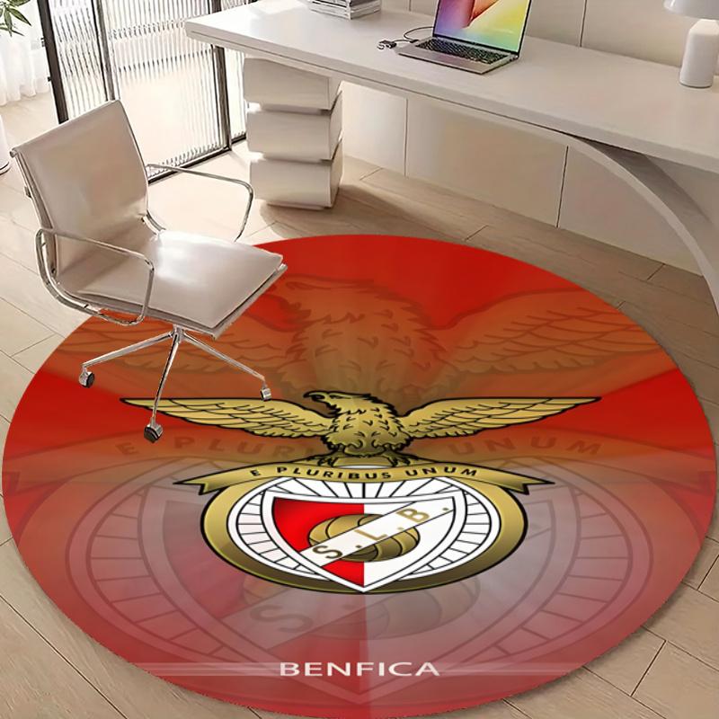 Personalized B-Benfica Round Chair Office Rug - Perfect for Mat, Office Chair & More - Ideal Gift for Birthdays and Holidays