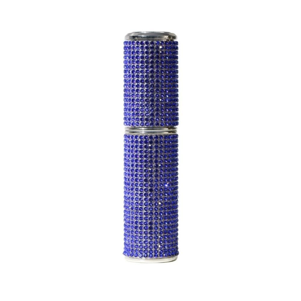 

Refillable 8ml Perfume Bottle Rhinestones Empty Atomizer Sparkling Sample Vials Makeup Blue 10ml