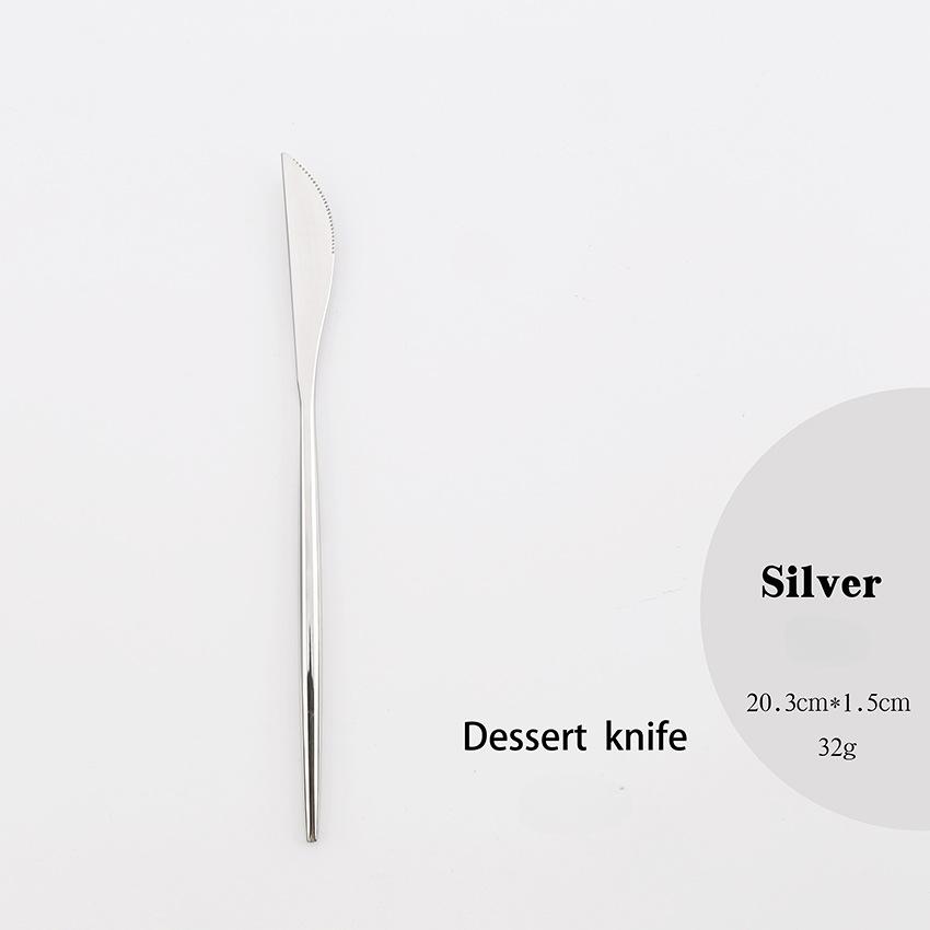 HANYANG 304 cuillères, fourchettes et baguettes en acier inoxydable miroir Portugal couteaux et fourchettes plaqués or argent brillant vaisselle occidentale d'hôtel