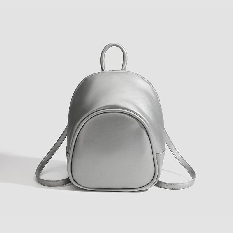 Niche Backpack Large Capacity Casual Backpack Women S Simple Versatile Commuter Soft Leather Bag