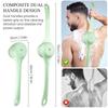 Electric Back Scrubber for Shower, Long Dual Handle Body Scrubber Spinning Massage Bath Brush,4 Detachable Heads