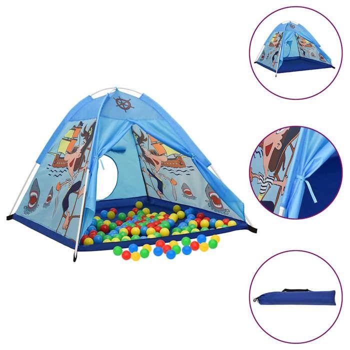 93679 vidaXL Tente de jeu pour enfants Bleu 120x120x90 cm