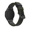 For Samsung Gear S3 Classic/S3 Frontier/Galaxy Watch 46mm Canvas+Genuine Leather Watch Band Nylon Sports Wrist Strap