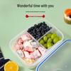 ZISIZ Cute Transparent Student Bento Box