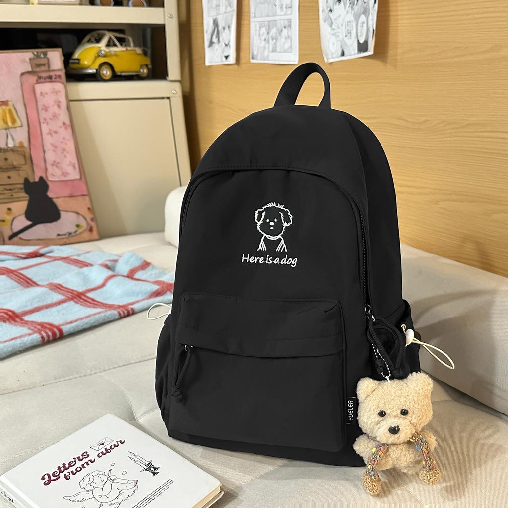 Schoolbag New Fashion Large Capacity Bear Printed Student Backpack High Value Female Junior High School Student Lightweight Versatile Backpack
