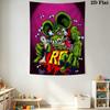Rat Fink 2D Flat Tapestry Tapestry Wallmounted Background Cloth Work Of Art Wall Decoration Background Wall Hanging Cloth