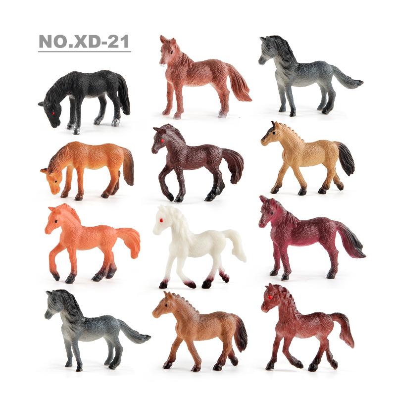 Simulation Frisma Arabian Horse Model Mini 12 World Famous Horse Animal Decoration Static Ornament