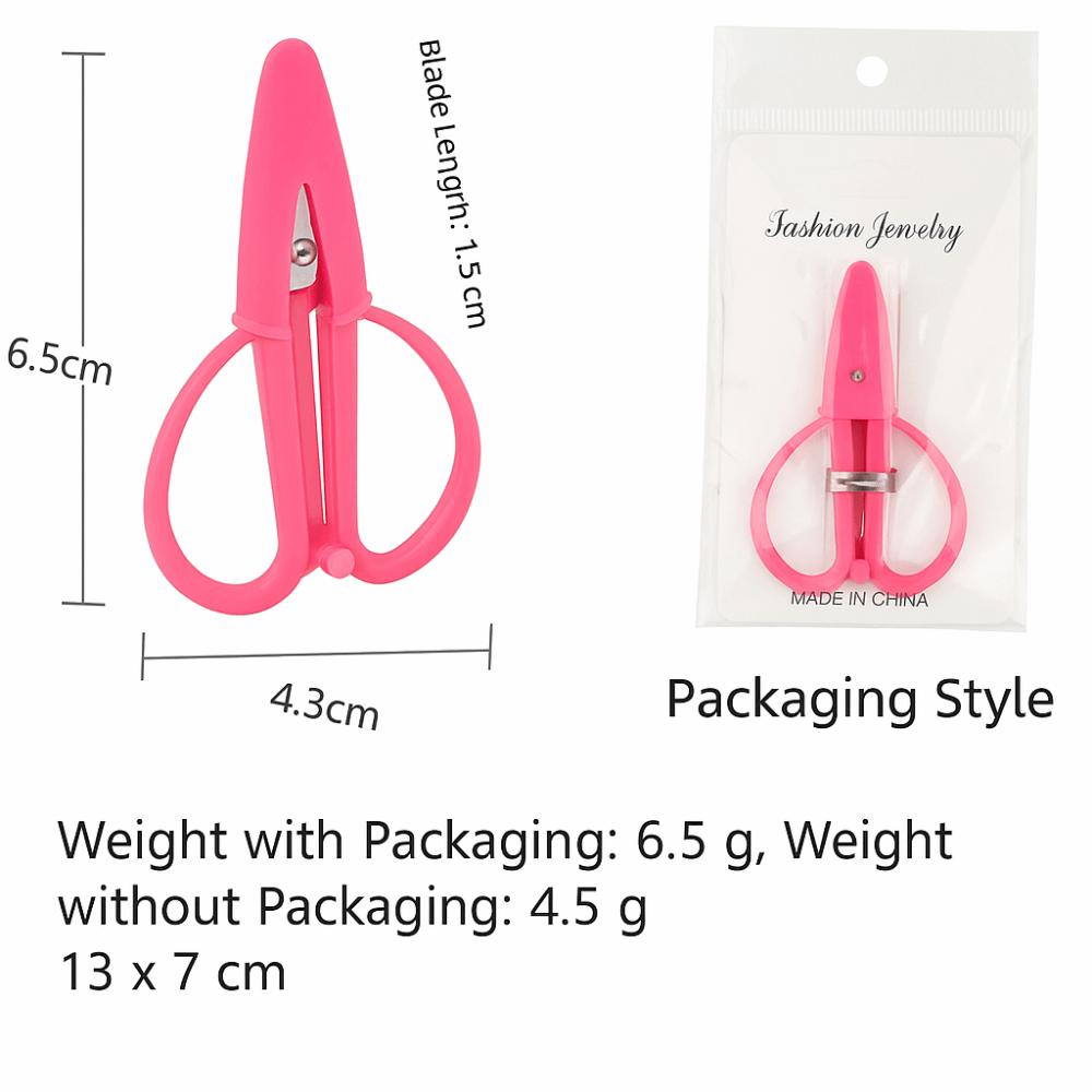 Mini Ciseaux Fins avec Capuchon Acier Inoxydable Minuscules Ciseaux de Précision Portable Poignée Souple en Silicone Outil pour Couper le Papier