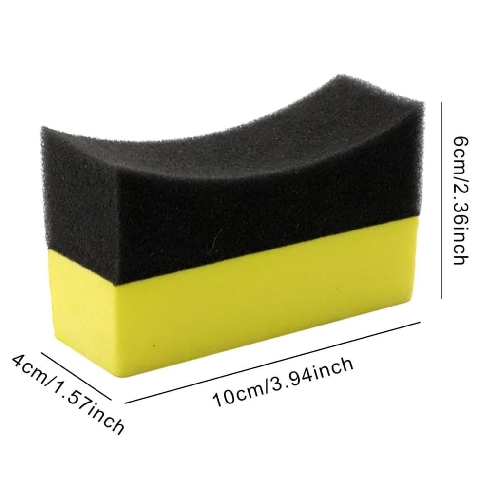 GreenHarbor Car Wash Sponge, Car Supplies, Car Sponge, Tire Car Pad, U Shape, Set of 5