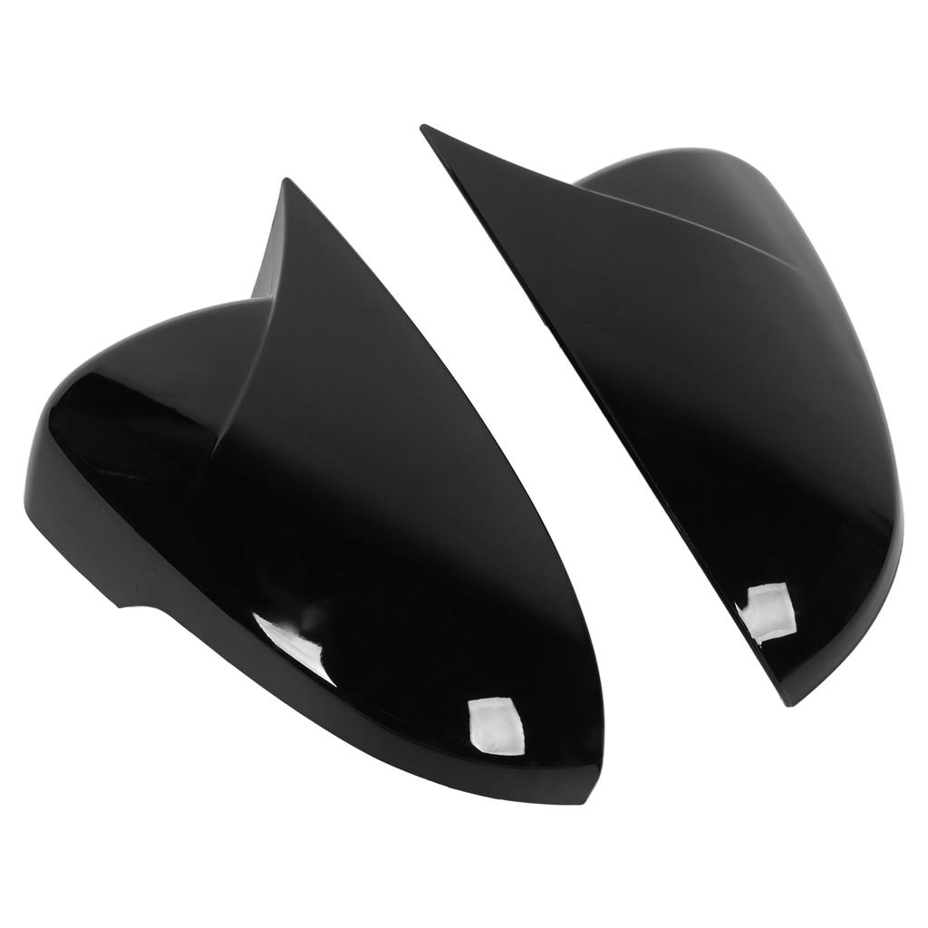 Pair Horn Shape Door Mirror Covers Side Mirror Caps Replacement for Hyundai Tucson 2019‑2020Black