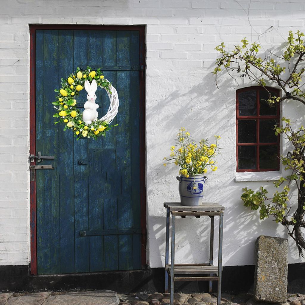 Ratanový 2D akrylový přívěsek velikonoční zajíček