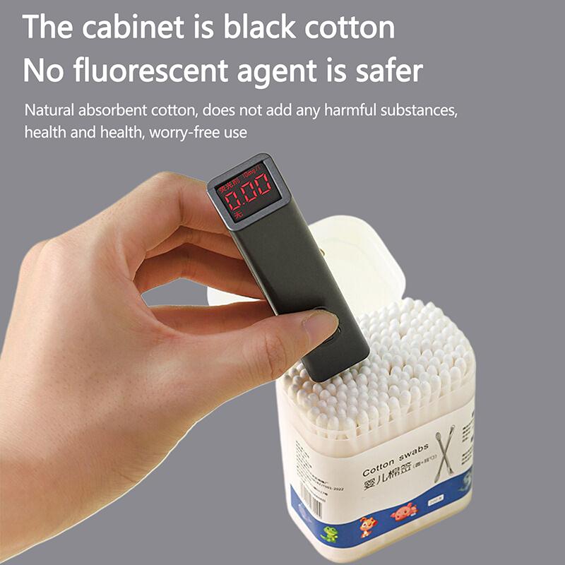 200 ks Dvojitý jednorázový vatový tampon na make-up, čištění nosu a uší, tyčinky z bavlny, nepouštějící vlákna, spirálové vatové tyčinky pro péči o uši, nástroj pro péči o dítě