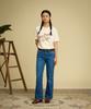 Beulonseun Bomb Girl Loopwheeled Graphic Tee Apricot