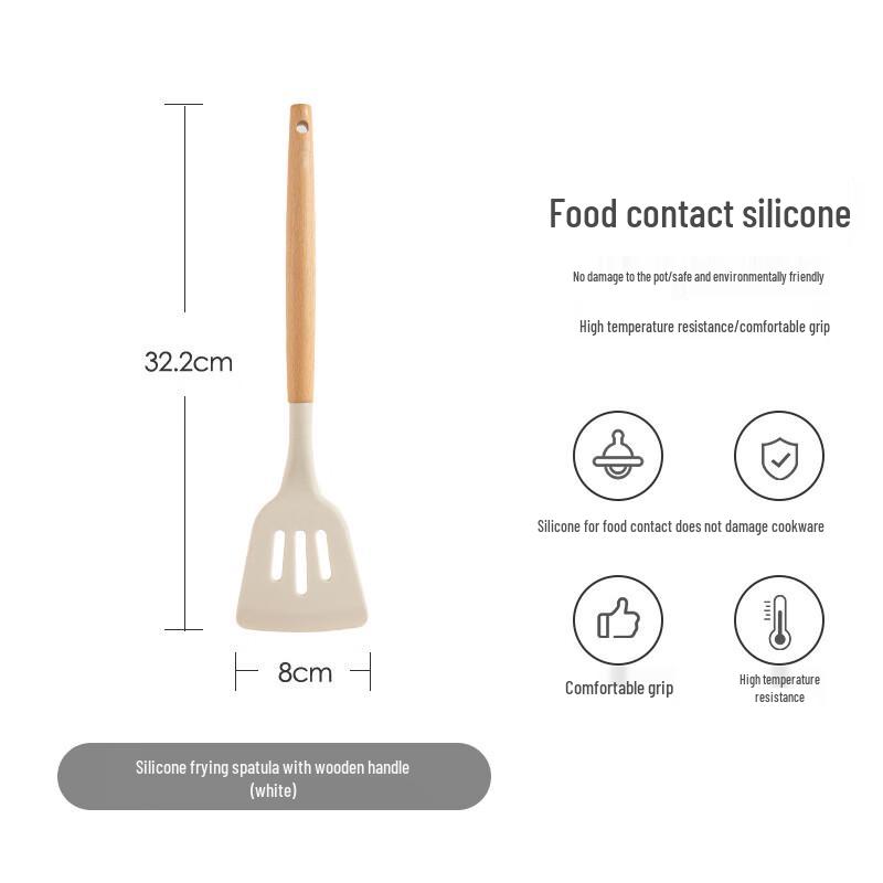 

Silicone Spatula and Ladle Set for Non-stick Cookware