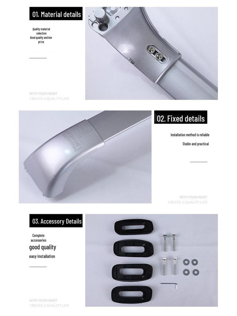 Aluminum Alloy Roof Rack Crossbars for 2015-2019 Highlander