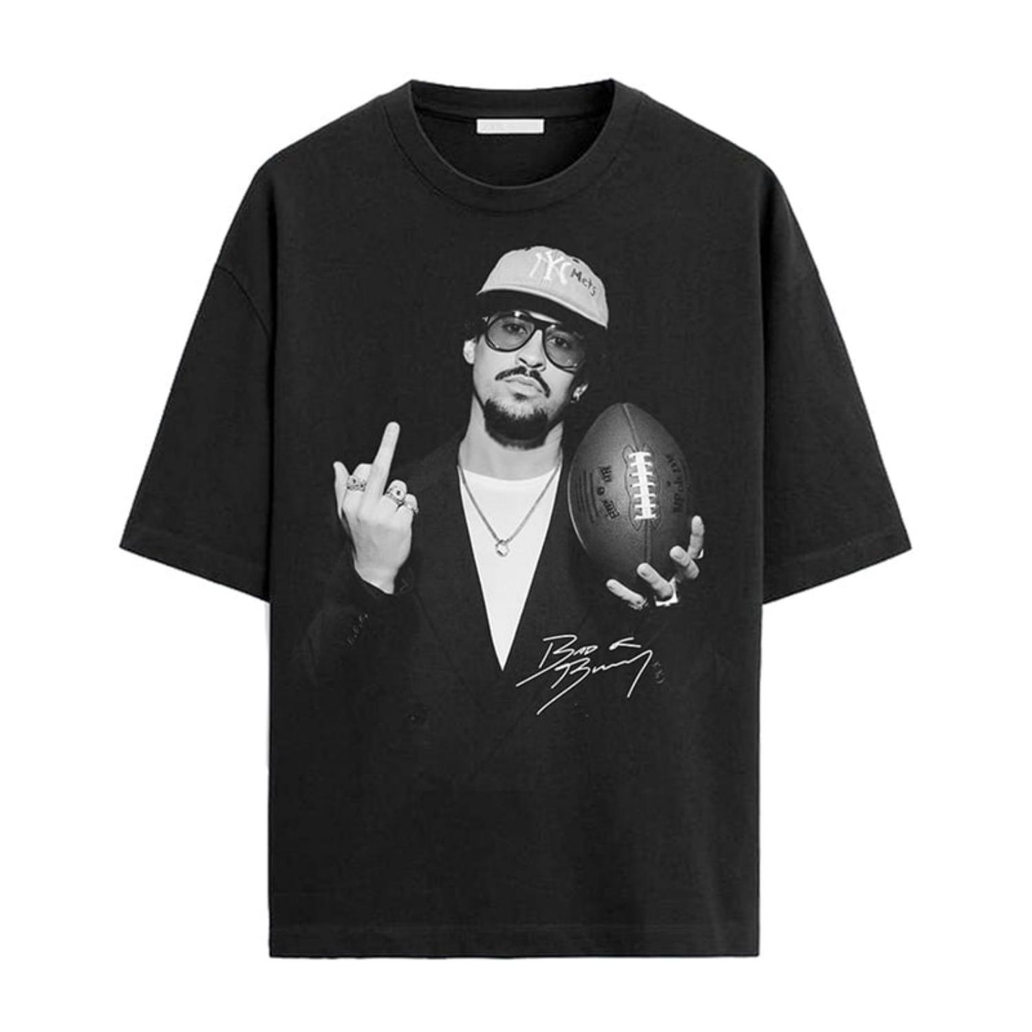 

BAD BUNNY 2026 Super Bowl Men Women Oversized Y2k Heaby Weight Cotton T-shirt Streetwear Harajuku Tee Female Male Clothing XXXXXL