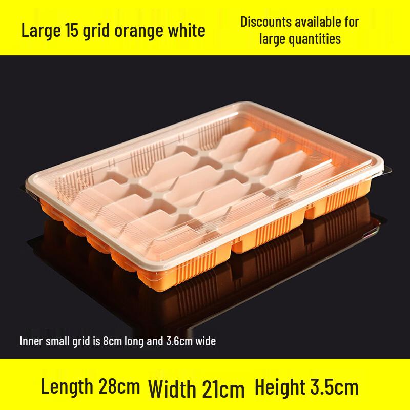 Handun 15-Compartment Disposable Frozen Dumpling Boxes