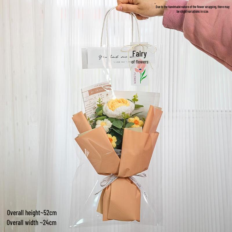 Handmade Knitted Rose Bouquet