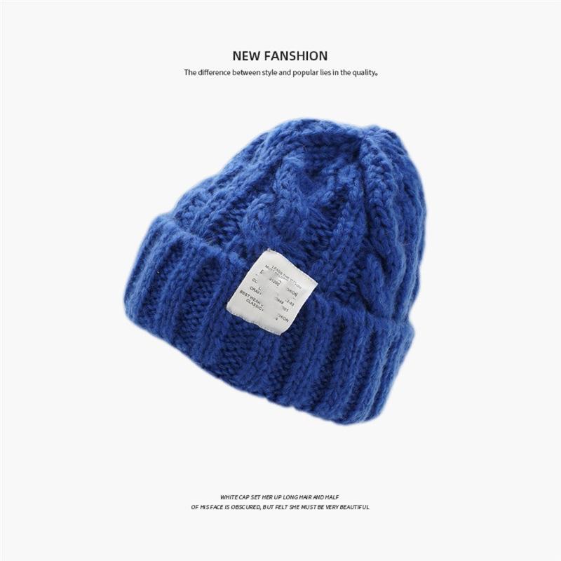 Winter women's plush ear protection warm wool hat retro dual-purpose bag hat street style knitted hat