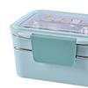 Stainless Steel Bento Box Insulated Thermal with Divided Compartments Food Storage Containers for Hiking Office Camping Outdoor