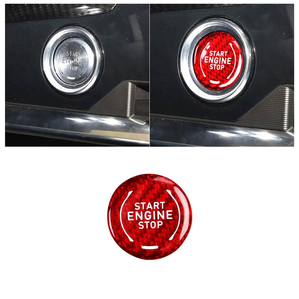 Dry Carbon Engine Start-Stop Switch Button Trim for Buick Envista 2024-2025