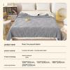 Plush Multi-Functional Solid Color Lucky Tree Jacquard Wool Nap Blanket for Office