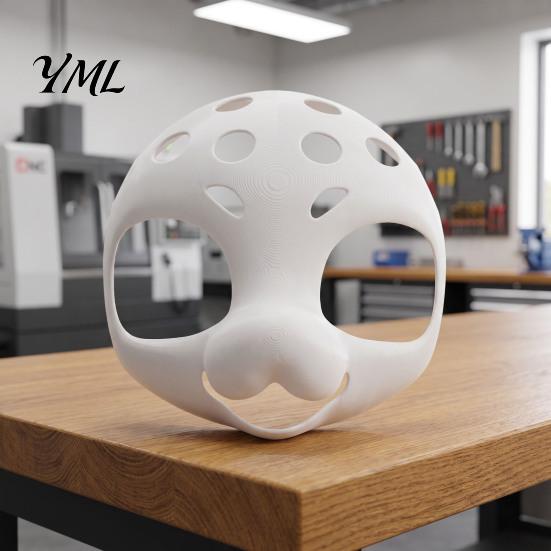 Unpainted Fursuit Mask Head Base Mask, DIY 3D Furry Animal White Therian for Halloween Cosplay Costume, Accessory
