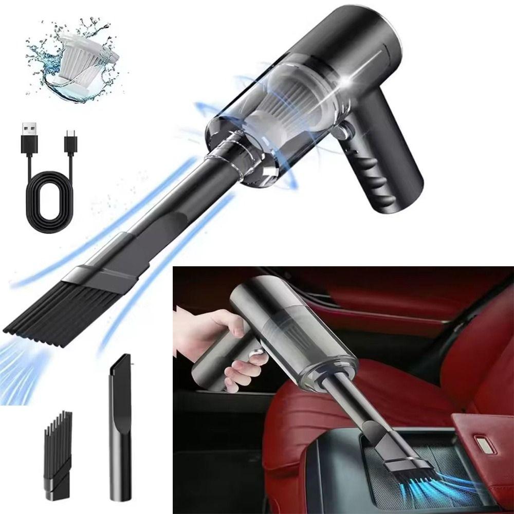 Durable Portable Wireless Car Vacuum Cleaner Strong Suction 120W High Power Dust Remover Dual Use Cordless Cleaner Home Use