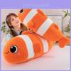 Plush Clownfish Toy Ocean Animal Stuffed Fish Cushion For Kids Playroom Decor