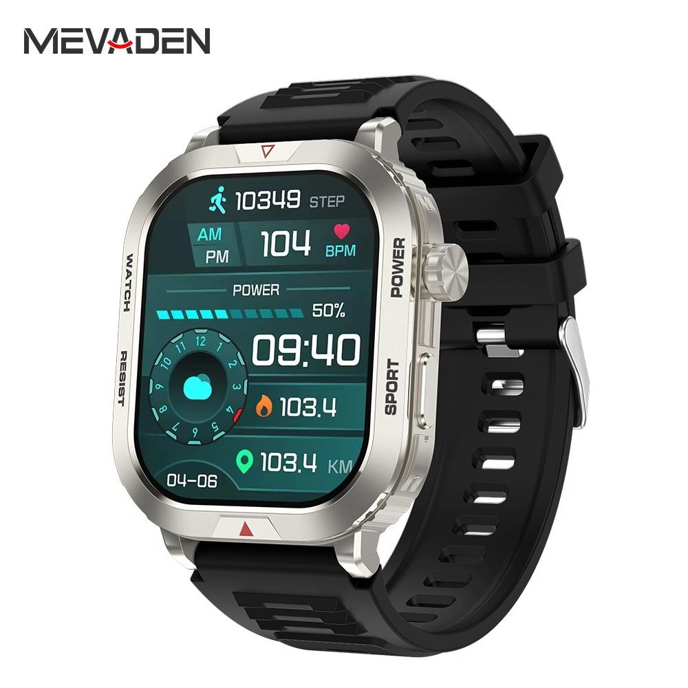 

MEVADEN 2,01-дюймовый большой экран Bluetooth Call Smart Watch Мужские спортивные фитнес-трекеры Smartwatch для Android IOS Калькулятор 300 мАч Часы ZW66