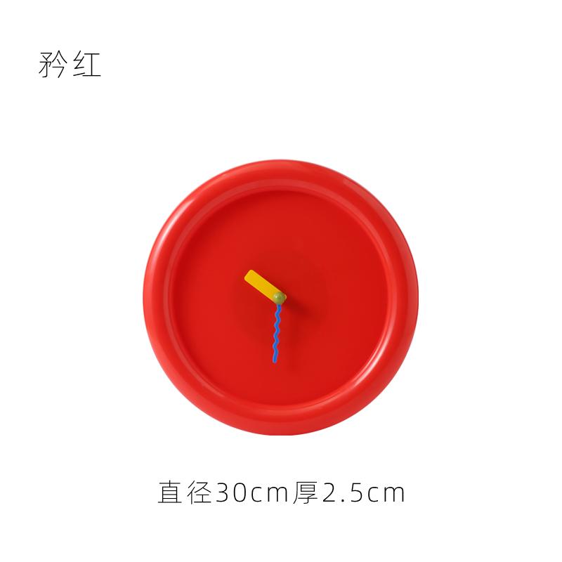 30CM Round Clock Home Wall Table Decoration Desktop Mute Wall Clock Can Be Vertical Clock Living Room Decoration Accessories