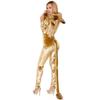 Halloween Costume Devil Tiger Lioness Animal Onesie Golden Fur Animal Costume