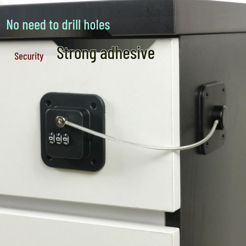 Child Safety No-Drill Lock for Windows, Fridge & Drawers