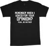 Funny Rude T-shirt Mens Graphic Tees Clothing Apparel Dad Gifts Husband Humor Unisex T-Shirt