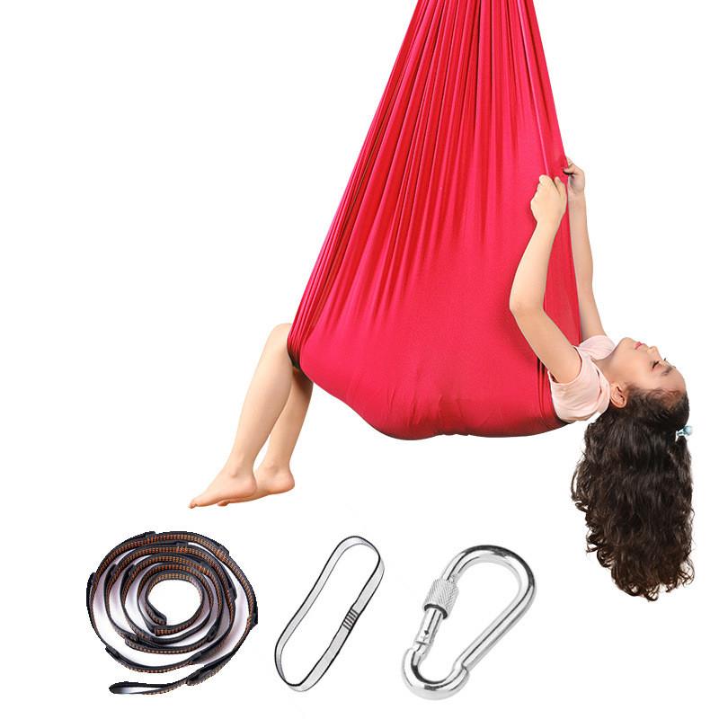 Premium Fabric Children's Hammock Swing For Indoor Outdoor Sensory Training Chair