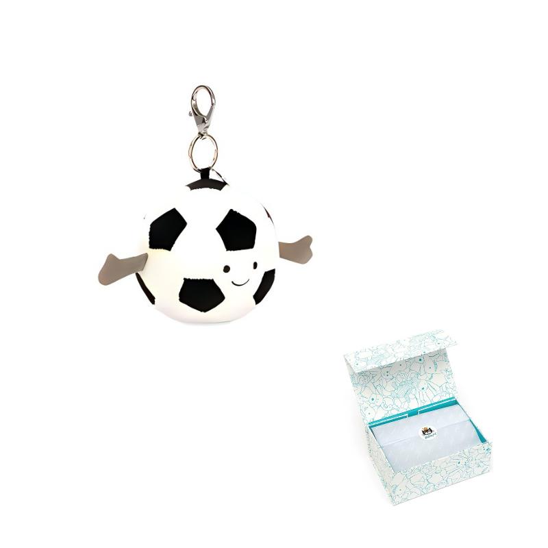 JELLYCAT Fun Sports Collection Soccer Amuseable Doll Plush Pendant 9cm Height