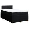 Vidaxl Continental Bed With Mattress, Black, Fabric, 120X200 Cm