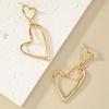 Vintage Double Love-heart Earrings Personality Earrings Retro French Style High Graded Ear Jewelry Valentines Gift