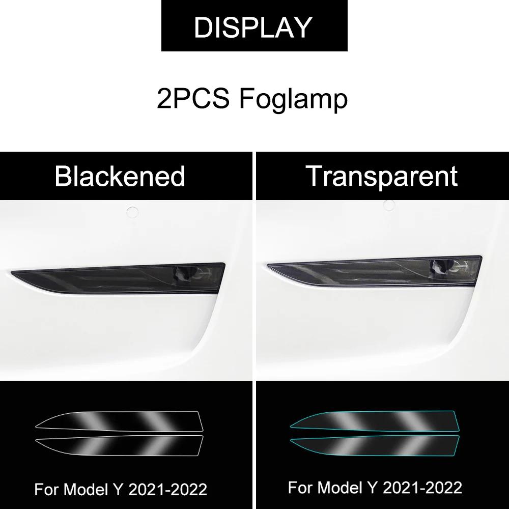Für Tesla Model 3 Y 2017-2023 TPU Geschwärzte Scheinwerfer Rückleuchten Nebelscheinwerfer Schutzfolie Modifikation Schwarze Farbwechselnde Folien