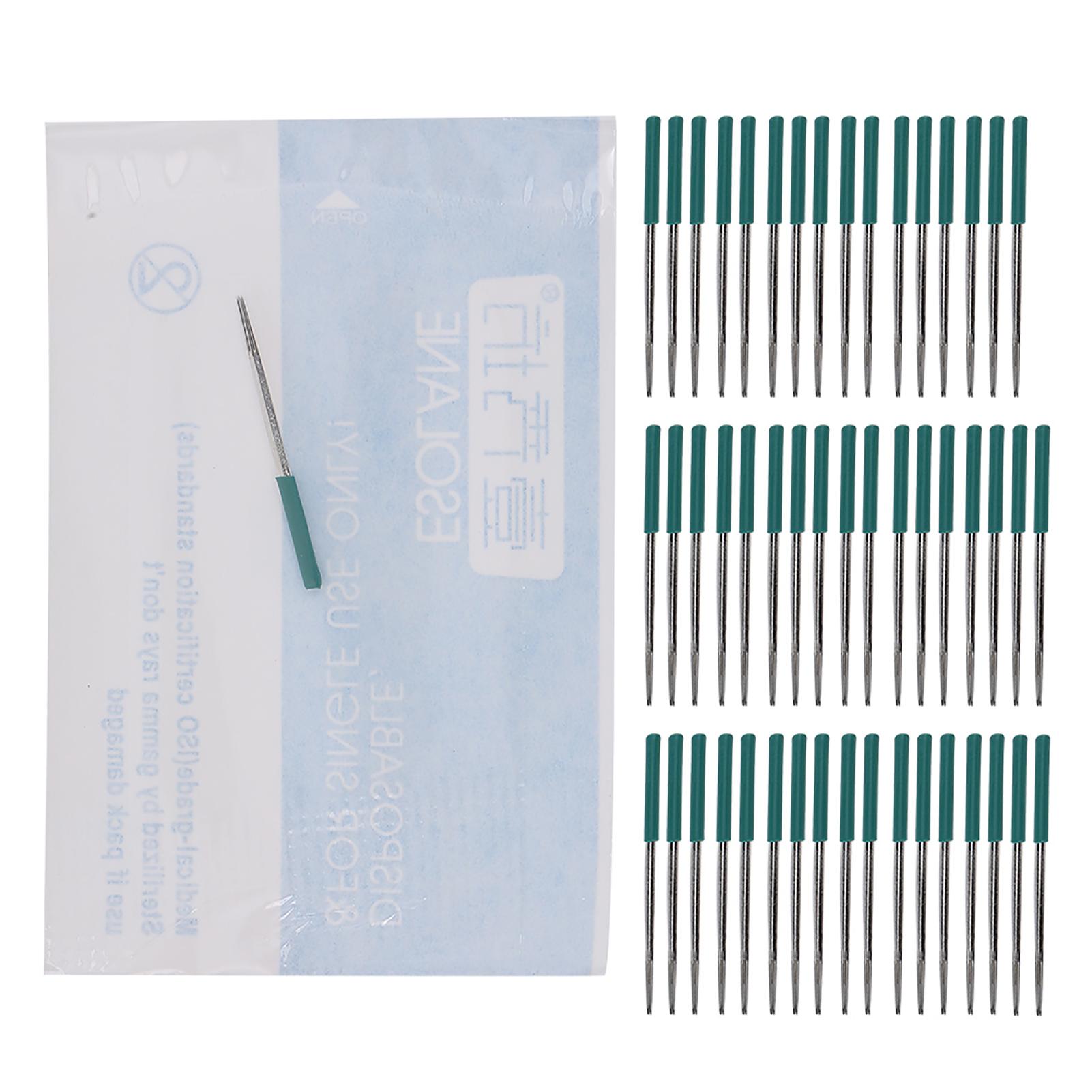 

50 шт. удлиненная игла для татуажа бровей микроблейдинг быстрая окраска игла для татуажа аксессуар 5RL