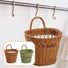 Woven Hanging Wall Basket Decoration Storage Organizer Fruit Vegetable Holder Wall Mounted Storage Basket for Bedroom Garden