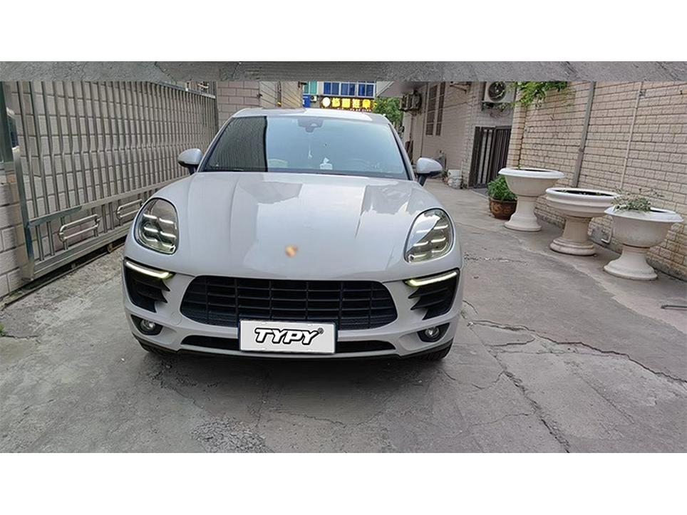 14-22 Porsche Macan Headlight Assembly: New Four-Eye Matrix Front Lights with Daytime Running Feature