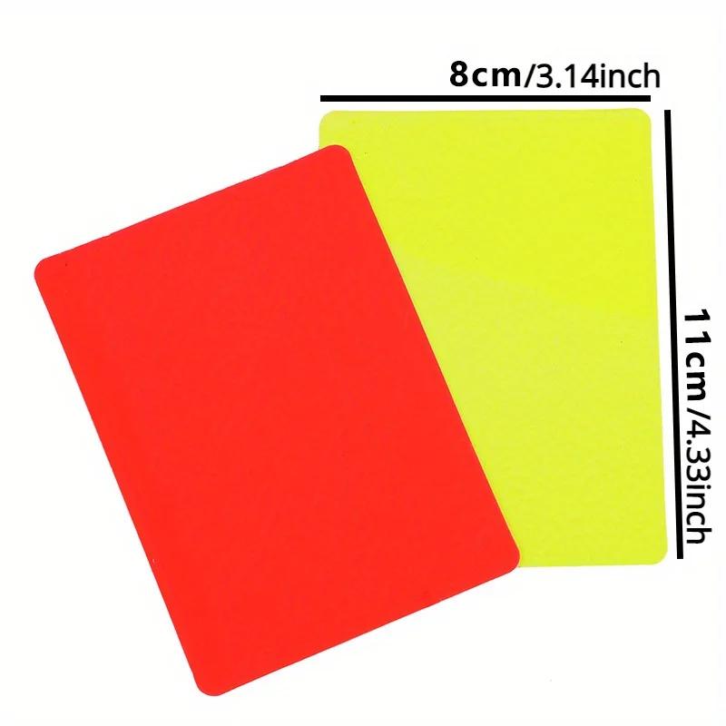 1/6Pcs Sports Referee Wallet Notebook - Soccer Football Tool with Red & Yellow Cards for Match Officials