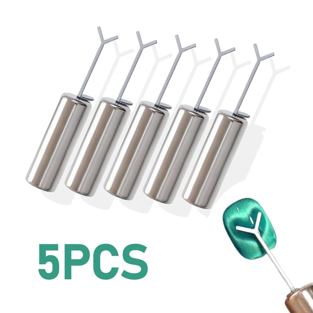 

5Pcs Cat Eye Nail Magnets Nail Magnet Set with 5Pcs Y Shaped Iron Wire Cat Eye Magnet Wand Cat Eye Nail Art Tool for Women Girls