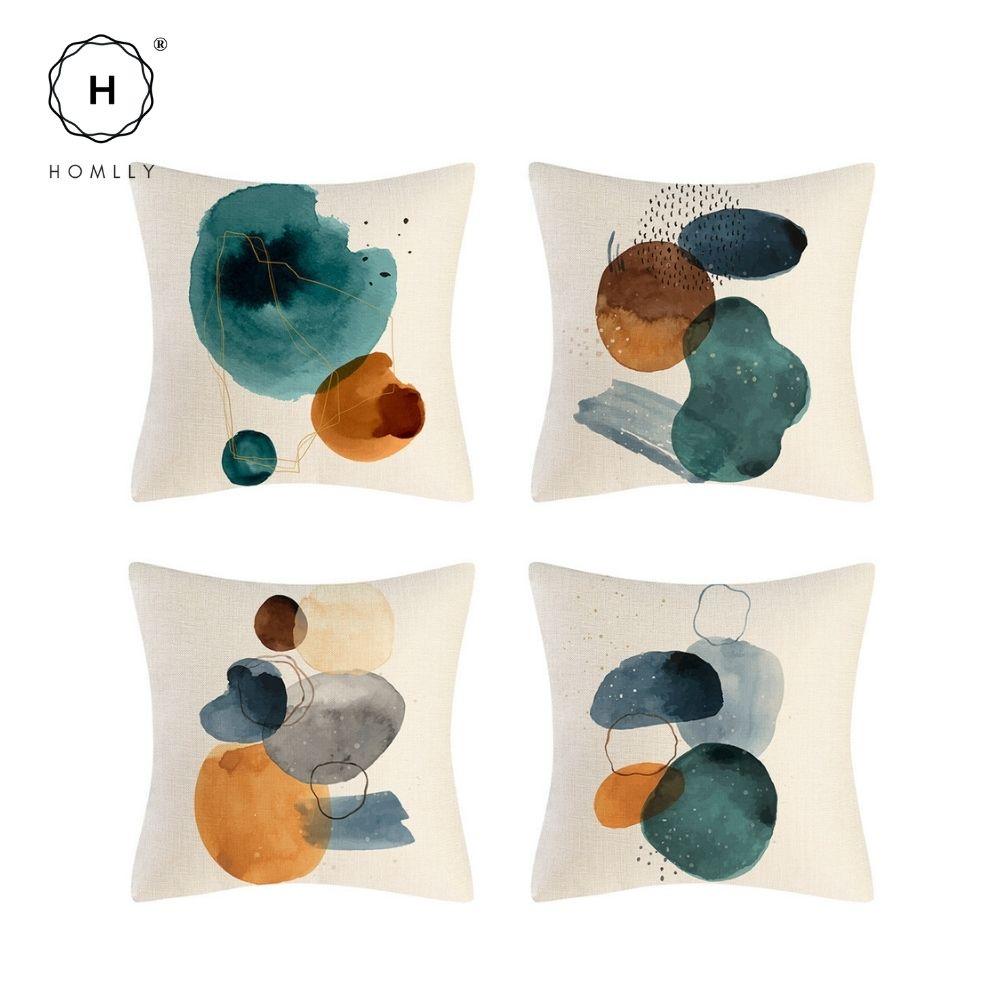 Homlly Dotti Abstract Mid Century Cushion Pillow Cover (X2PCS)