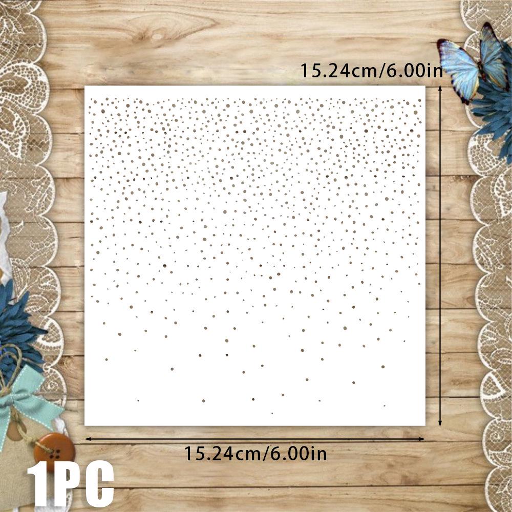 Artistic Pattern Stencil for Journal Decoration - PET Material, Masking & Spray Painting Template