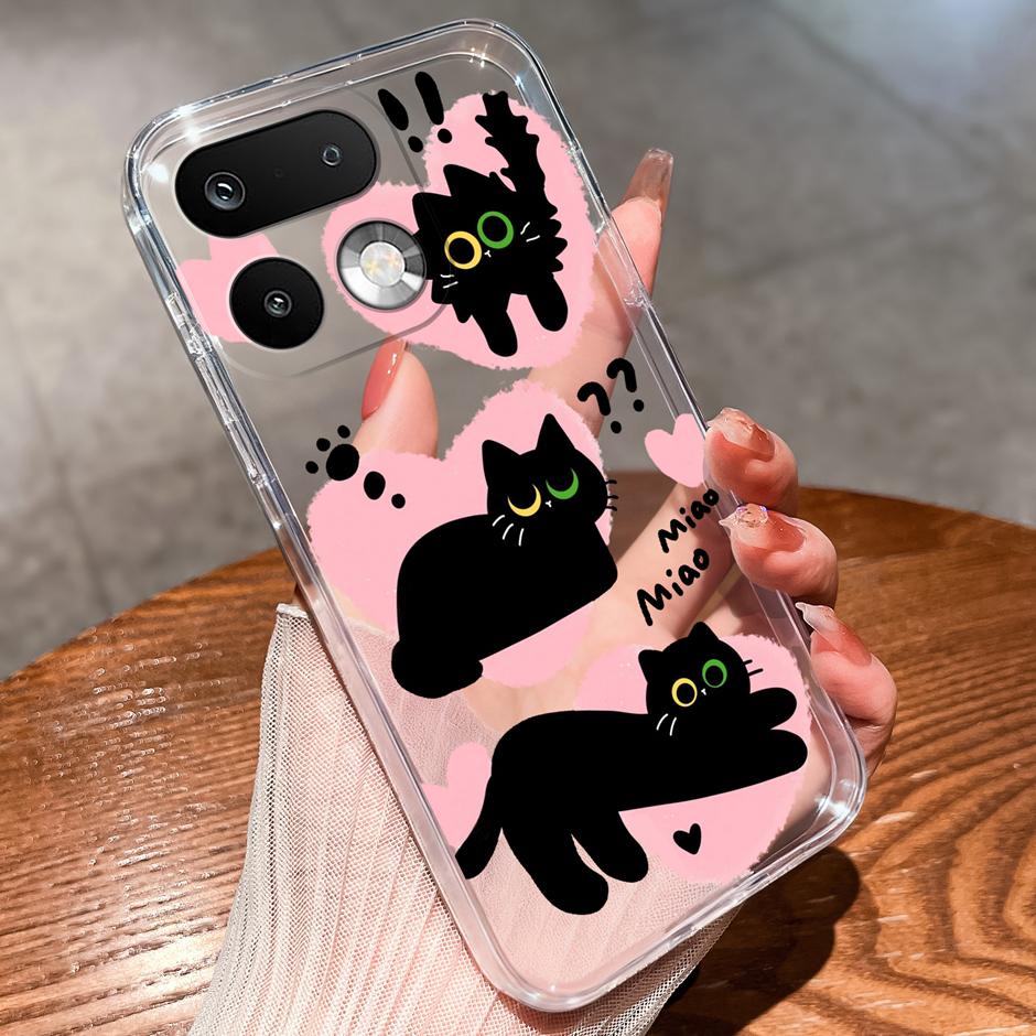 Cases For OPPO Realme 16 Pro 16 Pro Plus Yellow Duck Girl Antifouling Trendy Transparent Housing For Realme 16Pro 16 Pro+ Fundas