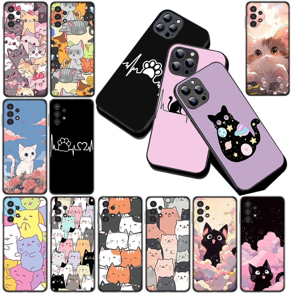 Protective Cover for Apple iPhone 12 13 Pro XS Max Mini ProMax X XR Air 13Pro Casing Phone Case Anime Kitten Cat Cartoon
